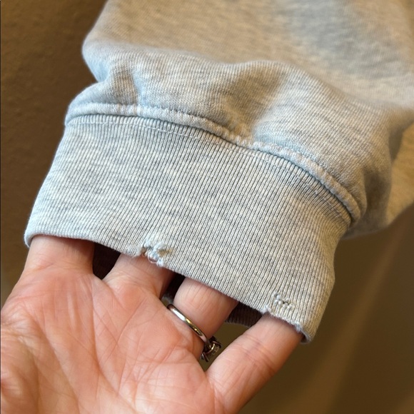 Anine Bing Jaci Cotton Logo Sweatshirt M - Picture 3 of 10